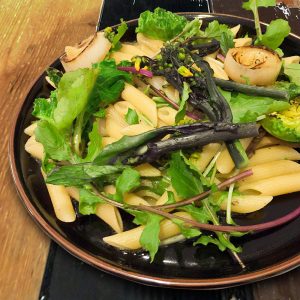 garden vegetable pasta 冬野菜をパスタで味わう