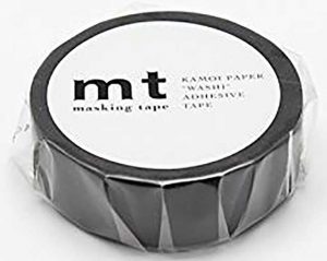 黒のマット素材のマスキングテープ